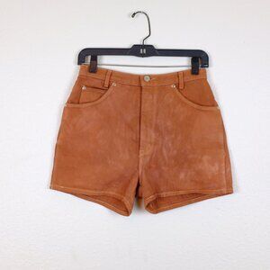 Vintage white tag levis shorts rust orange color size 26